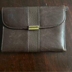 Vintage COACH Wallet Mahogany Leather Bridle Compact Clutch - Style